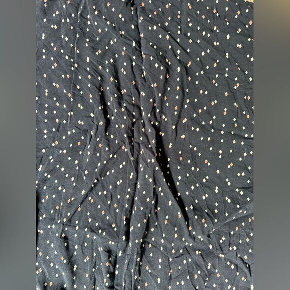 A:glow Maternity women’s Large Dress Navy Blue Pink patterned v neck tie waist - Picture 9 of 10